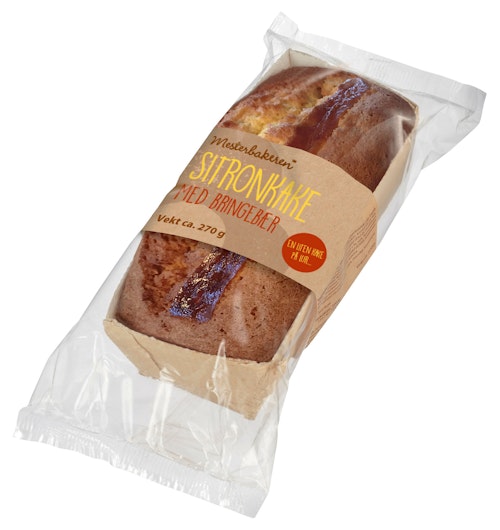Bilde: © Mesterbakeren / Oda Mesterbakeren Sitronkake Bringebær 270 g