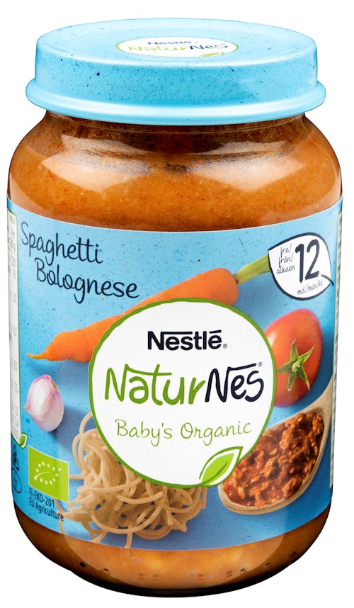 Bilde: © Nestlé / Kolonial.no Nestlé Spagetti Bolognese Økologisk Fra 12 mnd, 190 g