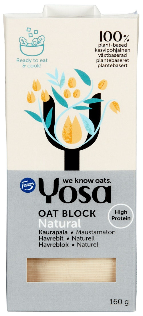 Bilde: © Yosa / Oda Yosa Havrebit Naturell Proteinrikt Havrebasert Matlagingsprodukt, 160 g