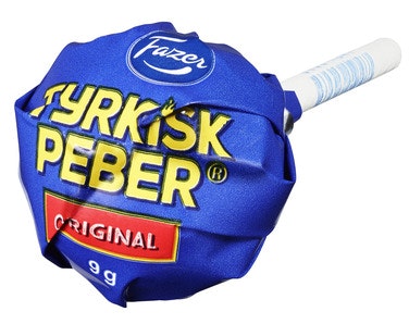 Bilde: © Fazer / Oda Fazer Tyrkisk Peber Lollipop Original 1 stk