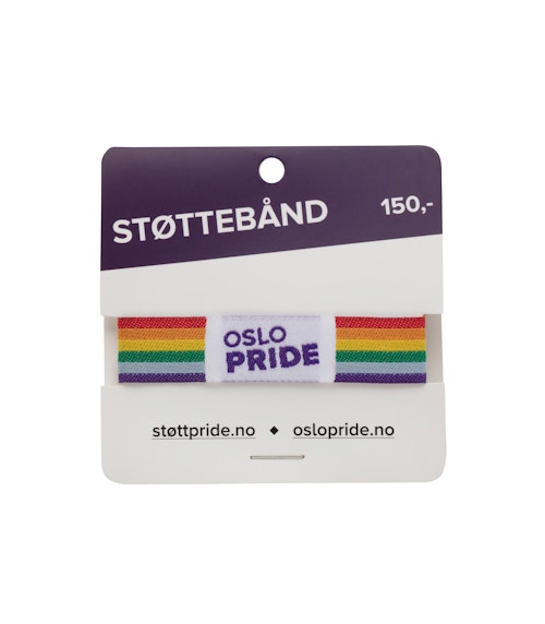 Oslo Pride Støttebånd Regnbue 1 stk