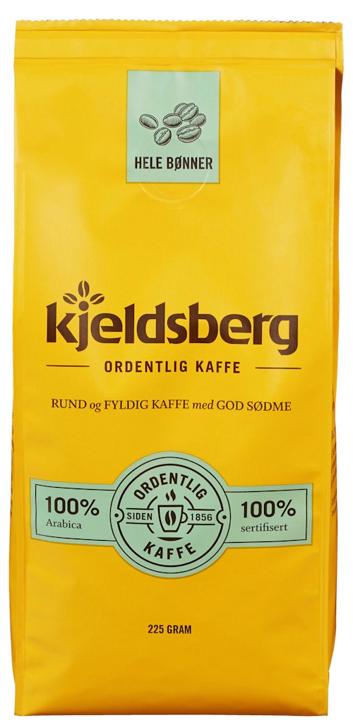 Bilde: © Kjeldsberg Kaffebrenneri / Kolonial.no Kjeldsberg Kaffebrenneri Original Kaffe, Hele Bønner 225 g