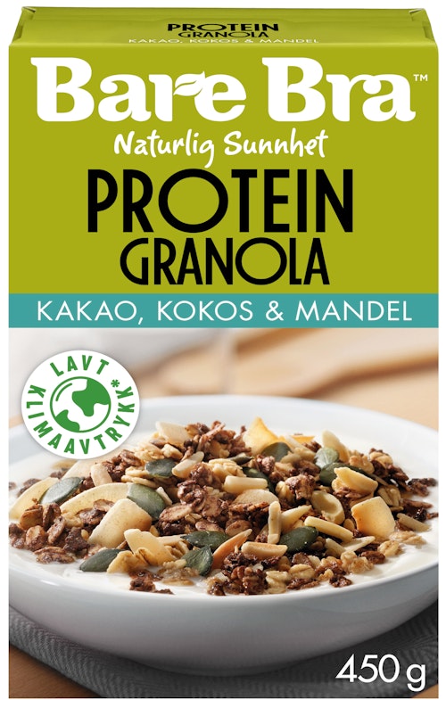 Bilde: © Bare Bra / Oda Bare Bra Supergranola Protein Kakao Kokos & Mandel 450 g
