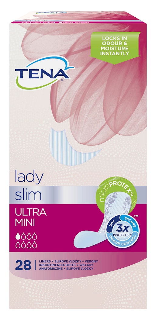 Bilde: © Tena / Kolonial.no Tena Tena Lady Ultra Mini Truseinnlegg, 28 stk