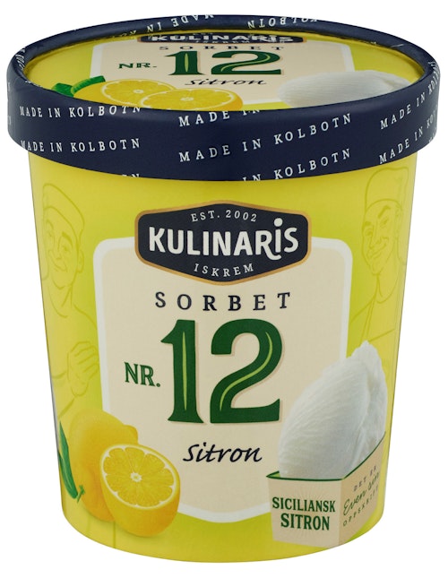 Bilde: © Kulinaris / Oda Kulinaris Sorbet av Sitron