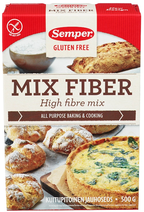 Bilde: © Semper / Kolonial.no Semper Glutenfri Brødmix Med Fiber 500 g