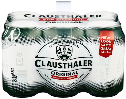 Bilde: © Clausthaler / Kolonial.no Clausthaler Clausthaler Classic 0,33l x 6 stk, 1,98 l