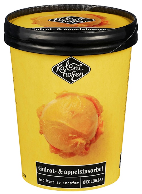 Bilde: © Kolonihagen / Kolonial.no Kolonihagen Gulrot og Appelsinsorbet Økologisk, 0,5 l