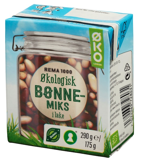 Bilde: © REMA 1000 / Kolonial.no REMA 1000 Bønnemiks Økologisk, 290 g