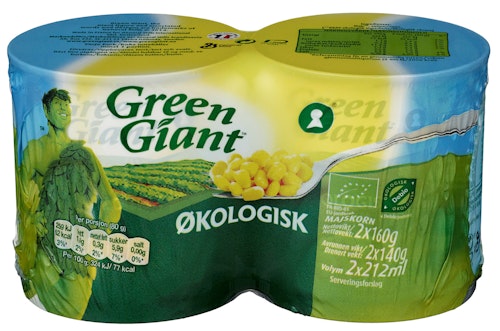 Bilde: © Green Giant / Oda Green Giant Mais Økologisk 2x160g, 320 g