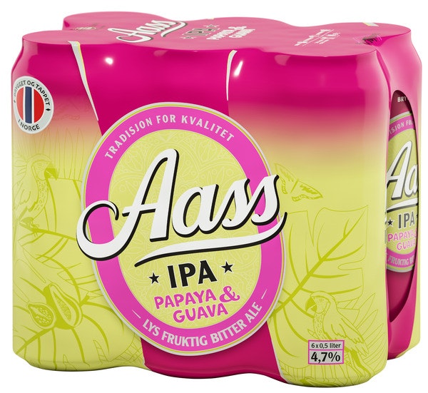Aass Bryggeri Aass Papaya & Guava IPA 6 x 0,5l