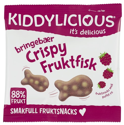 Bilde: © Kiddylicious / Oda Kiddylicious Krispig Fruktfisk Bring Fra 12 mnd, 12 g