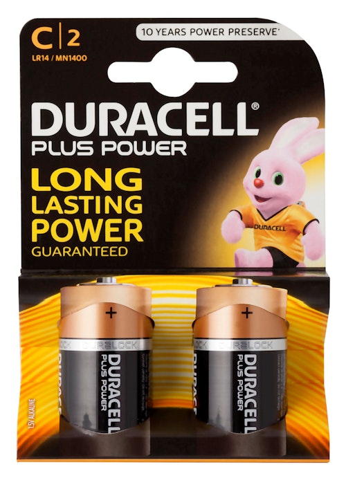 Bilde: © Duracell / Oda Duracell Batteri C Plus Power 2 stk