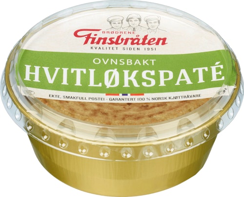Bilde: © Finsbråten / Kolonial.no Finsbråten Paté Hvitløk Ovnsbakt 240 g