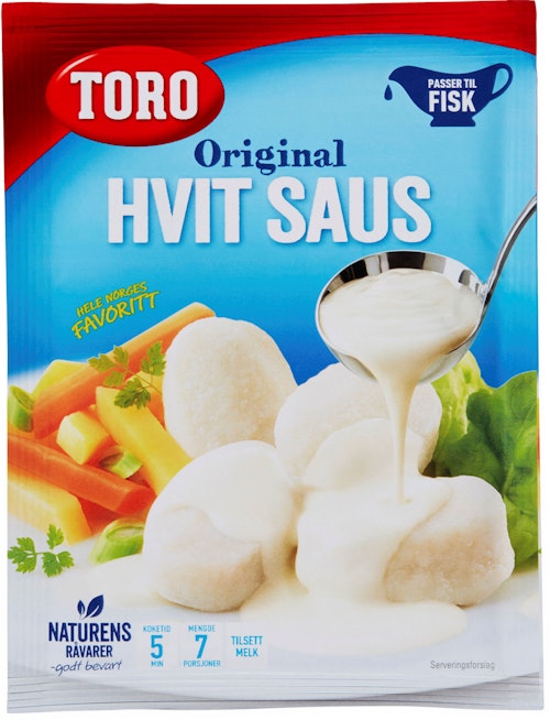 Bilde: © Toro / Kolonial.no Toro Hvit saus 38 g