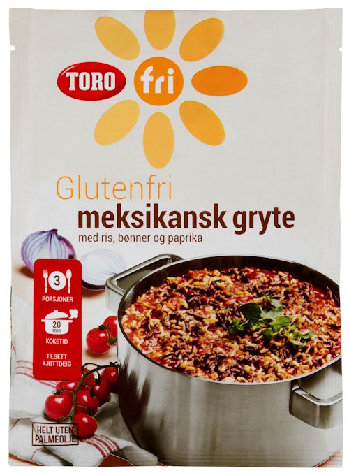Bilde: © Toro / Kolonial.no Toro Toro Meksikansk Gryte Glutenfri, 183 g