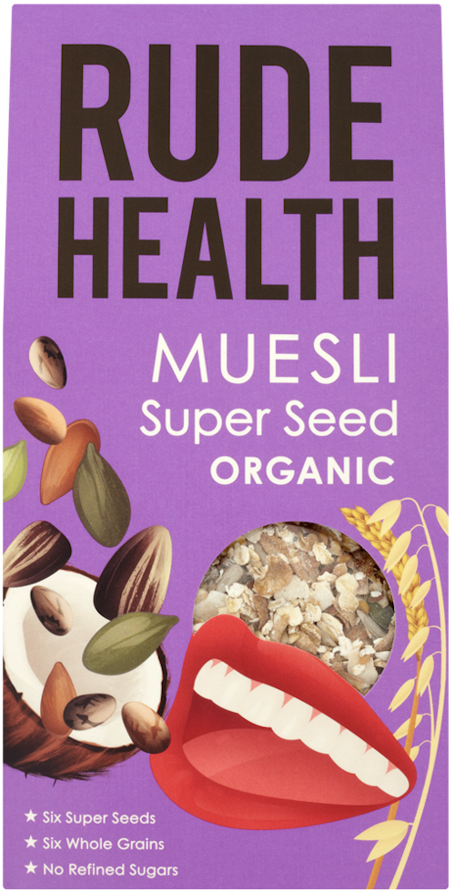Bilde: © Rude Health / Kolonial.no Rude Health Superfrø Muesli Økologisk, 500 g