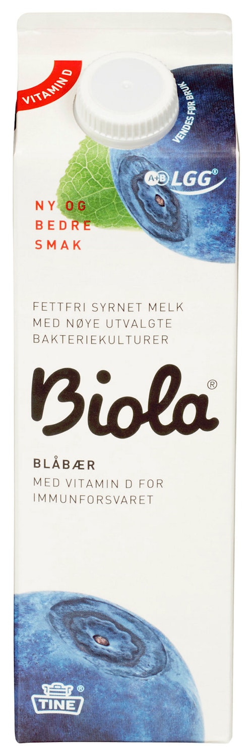 Bilde: © Tine / Kolonial.no Tine Biola Blåbærdrikk 1 l