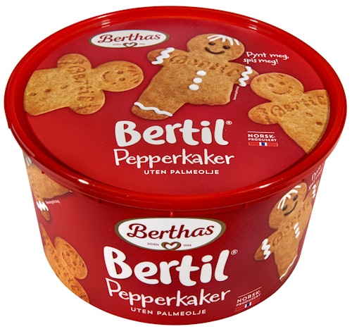 Bilde: © Berthas / Kolonial.no Berthas Bertil Pepperkaker 375 g