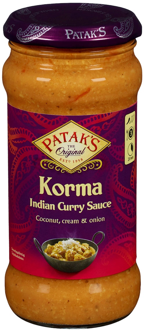 Bilde: © Patak's / Kolonial.no Patak's Korma Cooking Saus 350 g