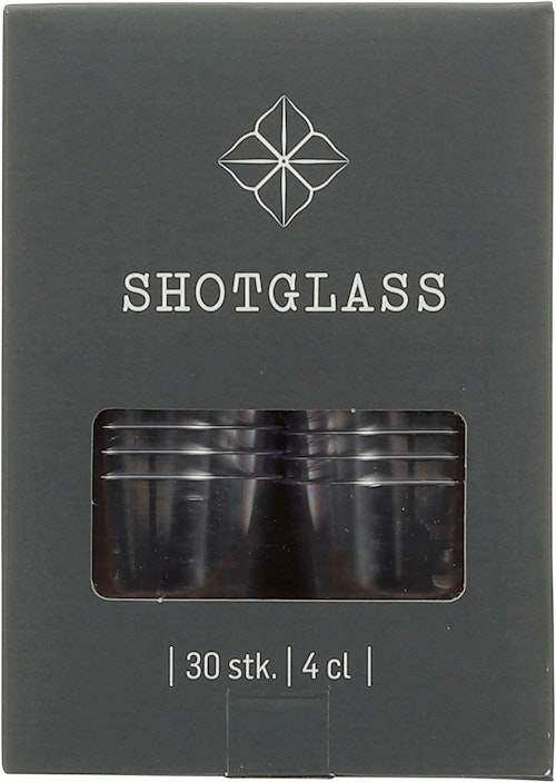 Shotglass 4 cl, 30 stk