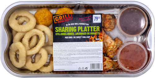 Bilde: © Prior / Kolonial.no Prior Chicken Sharing Platter Med Dipsaus, 640 g