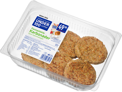 Bilde: © REMA 1000 / Kolonial.no REMA 1000 Pannestekte karbonader 600 g