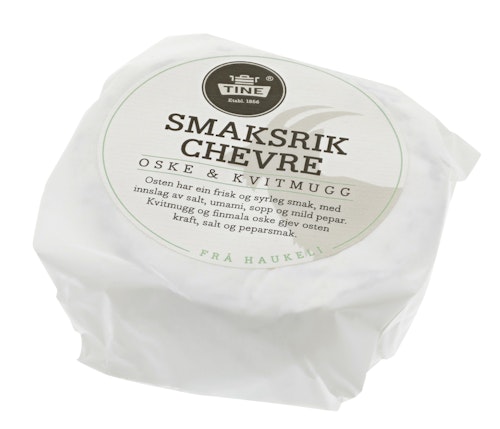 Bilde: © Tine / Oda Tine Smaksrik Chevre aske & Hvitmugg, 160 g