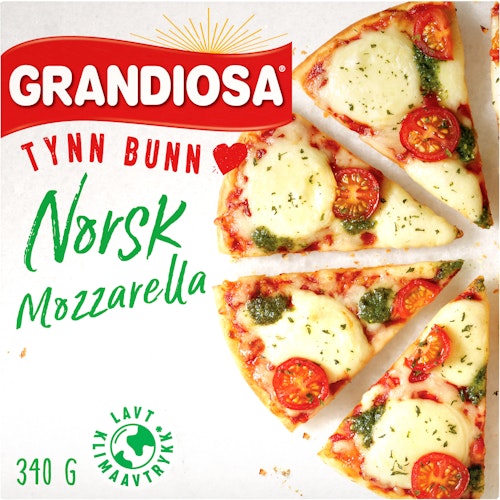 Bilde: © Grandiosa / Oda Grandiosa Tynn Bunn Mozzarella 340 g