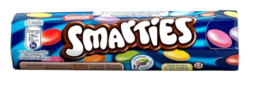 Bilde: © Nestlé / Kolonial.no Nestlé Smarties Rør 38 g
