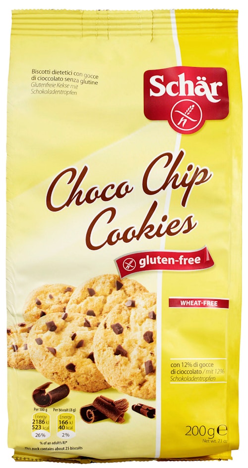 Bilde: © Schär / Kolonial.no Schär Choco Chip Cookie Glutenfri, 200 g