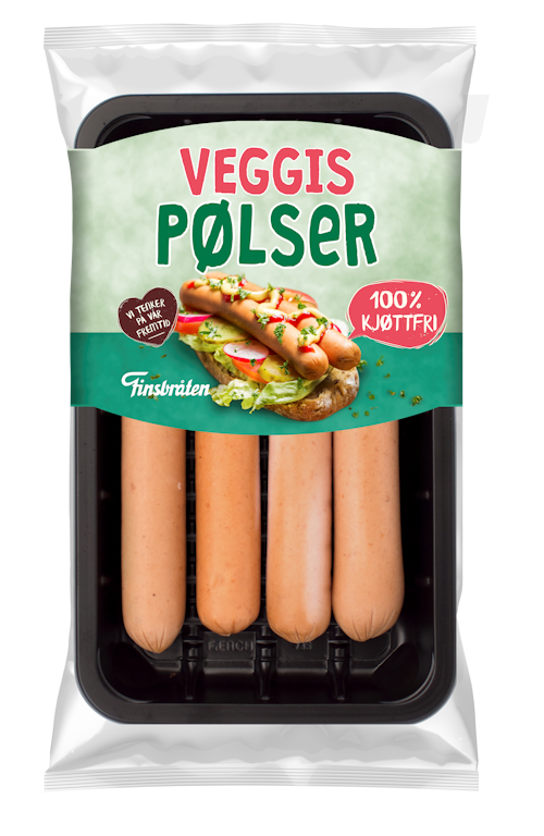 Bilde: © Finsbråten / Kolonial.no Finsbråten Veggis Grillpølser 200 g