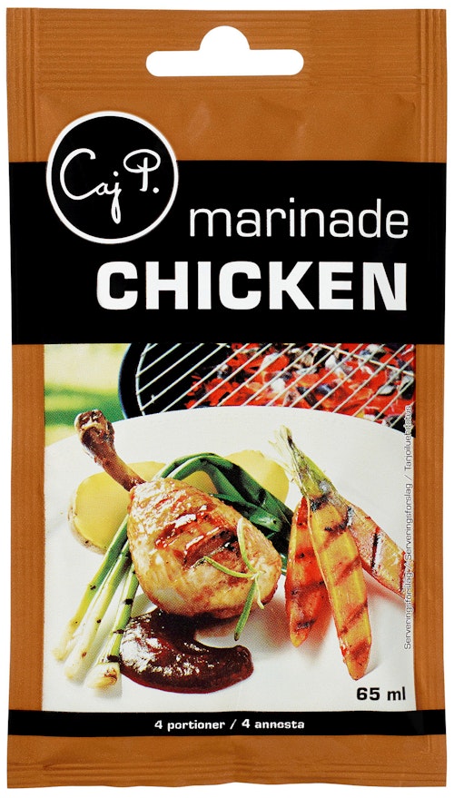 Bilde: © Caj P / Kolonial.no Caj P Marinade til Kylling 65 ml