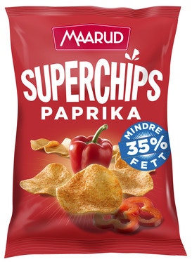 Bilde: © Maarud / Oda Maarud Superchips Paprika 140 g