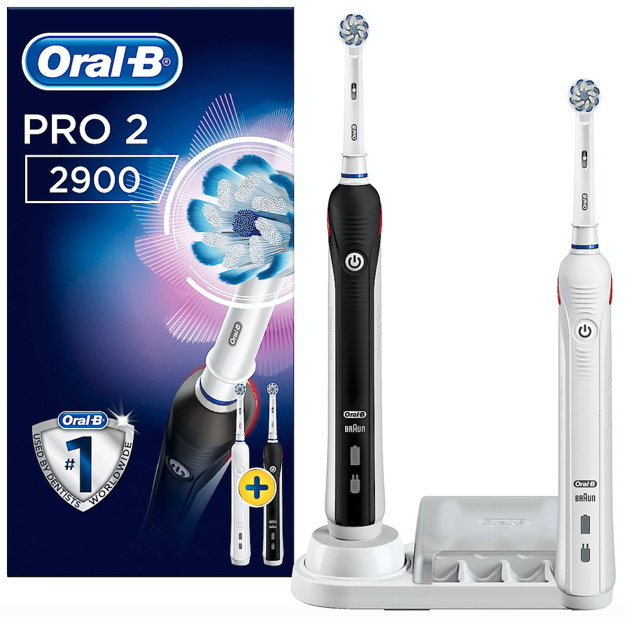 Oral-B Eltannbørste Oral-b Pro 2900 D 2 tannbørster inkludert