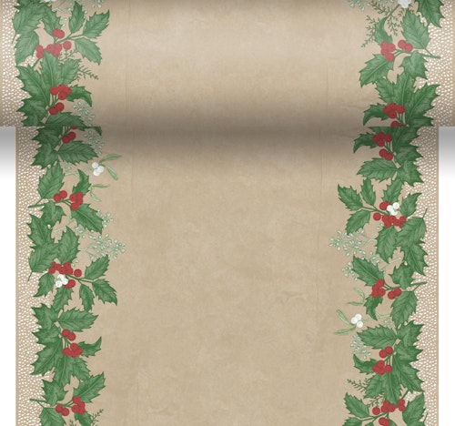 Bilde: © Duni / Oda Duni Duk Snowy Berries Papir, 0,4x4,8 meter, 1 stk
