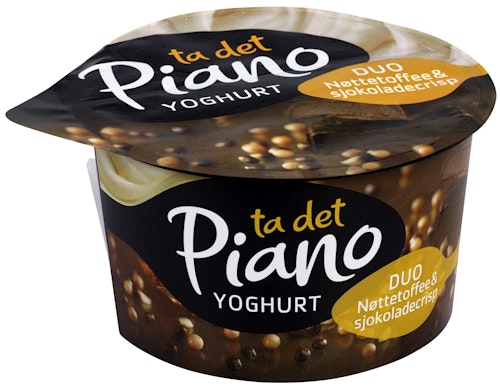 Bilde: © Tine / Kolonial.no Tine Piano Duo Yoghurt og Nøttetoffee 119 g