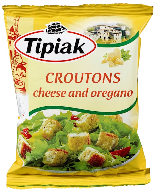 Bilde: © Tipiak / Oda Tipiak Krutonger med Ost & Oregano 50 g