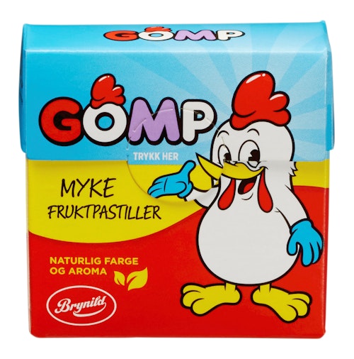 Bilde: © Brynild / Kolonial.no Brynild Gomp Fruktpastiller 25 g