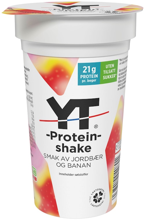 Bilde: © Tine / Oda Tine YT Proteinrik 220ml Jordbær & banshake, 220 ml