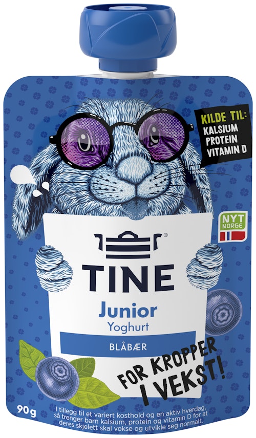 Bilde: © Tine / Oda Tine Junior Yoghurt Blåbær, 90 g