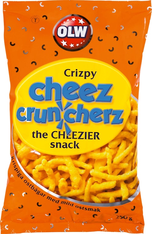 Bilde: © OLW / Kolonial.no OLW Cheez Cruncherz 250 g