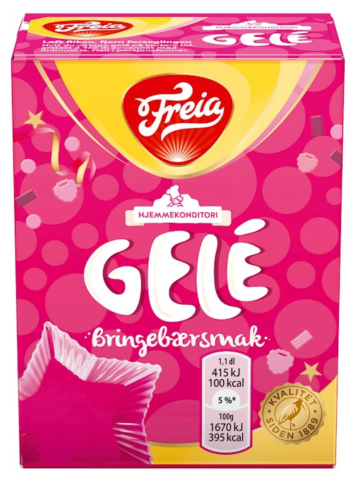 Bilde: © Freia / Kolonial.no Freia Bringebærgele 125 g