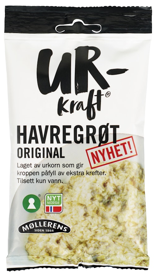 Bilde: © Ur Kraft / Oda Ur Kraft Havregrøt Original 65 g