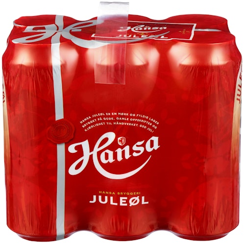 Bilde: © Hansa Borg / Kolonial.no Hansa Borg Hansa Juleøl 0,5 x 6stk, 3 l