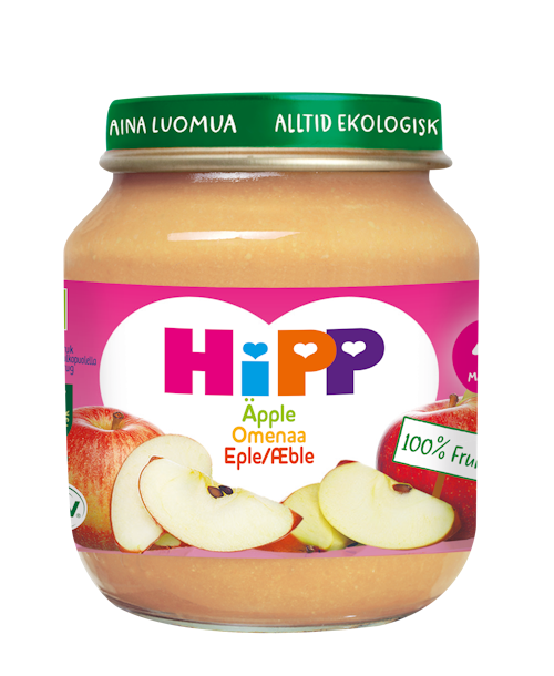 Bilde: © Hipp / Kolonial.no Hipp Eple Fra 4 mnd, 125 g