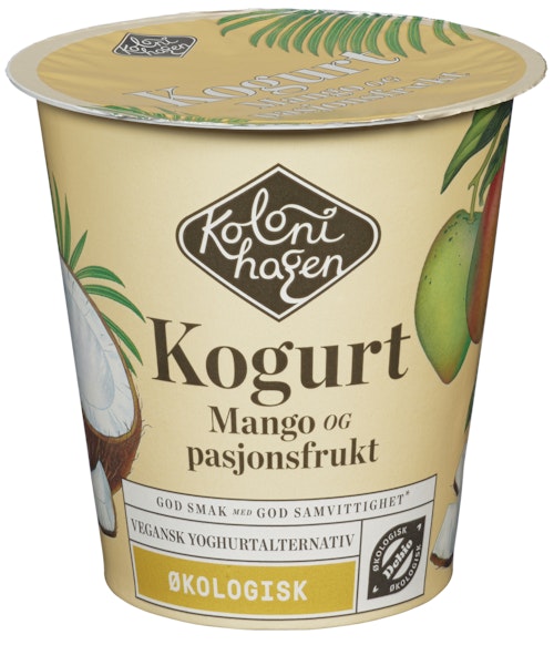 Bilde: © Kolonihagen / Oda Kolonihagen Kogurt Med Mango og Pasjonsfrukt Økologisk, 125 g