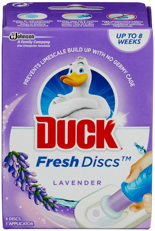 Bilde: © Wc Duck / Kolonial.no Wc Duck Fresh Discs Lavendel WC Rengjøring 6 stk
