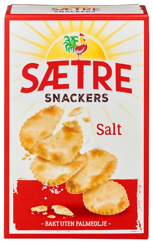 Bilde: © Sætre / Kolonial.no Sætre Snackers Salt 120 g