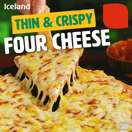 Bilde: © Iceland / Oda Iceland Fire Oster Pizza Thin & Crispy